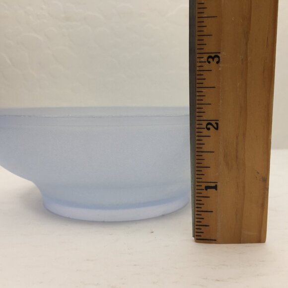 Vintage Servalier Tupperware Set 2 Cereal Bowl Blue Yellow Sunburst Lids Storage - Picture 16 of 16